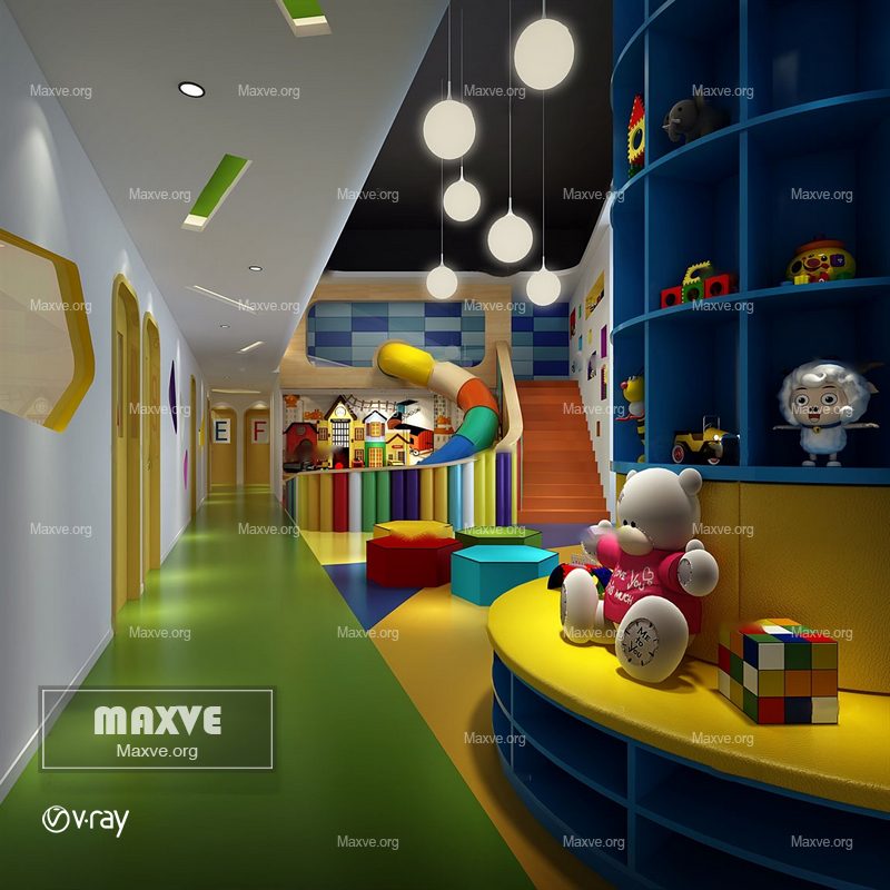 Childroom 1694 3d model download free 3ds max Maxve